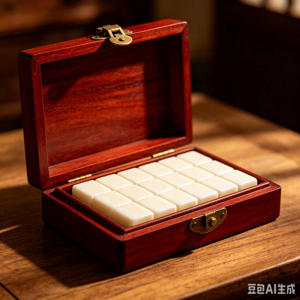 deep print mahjong set