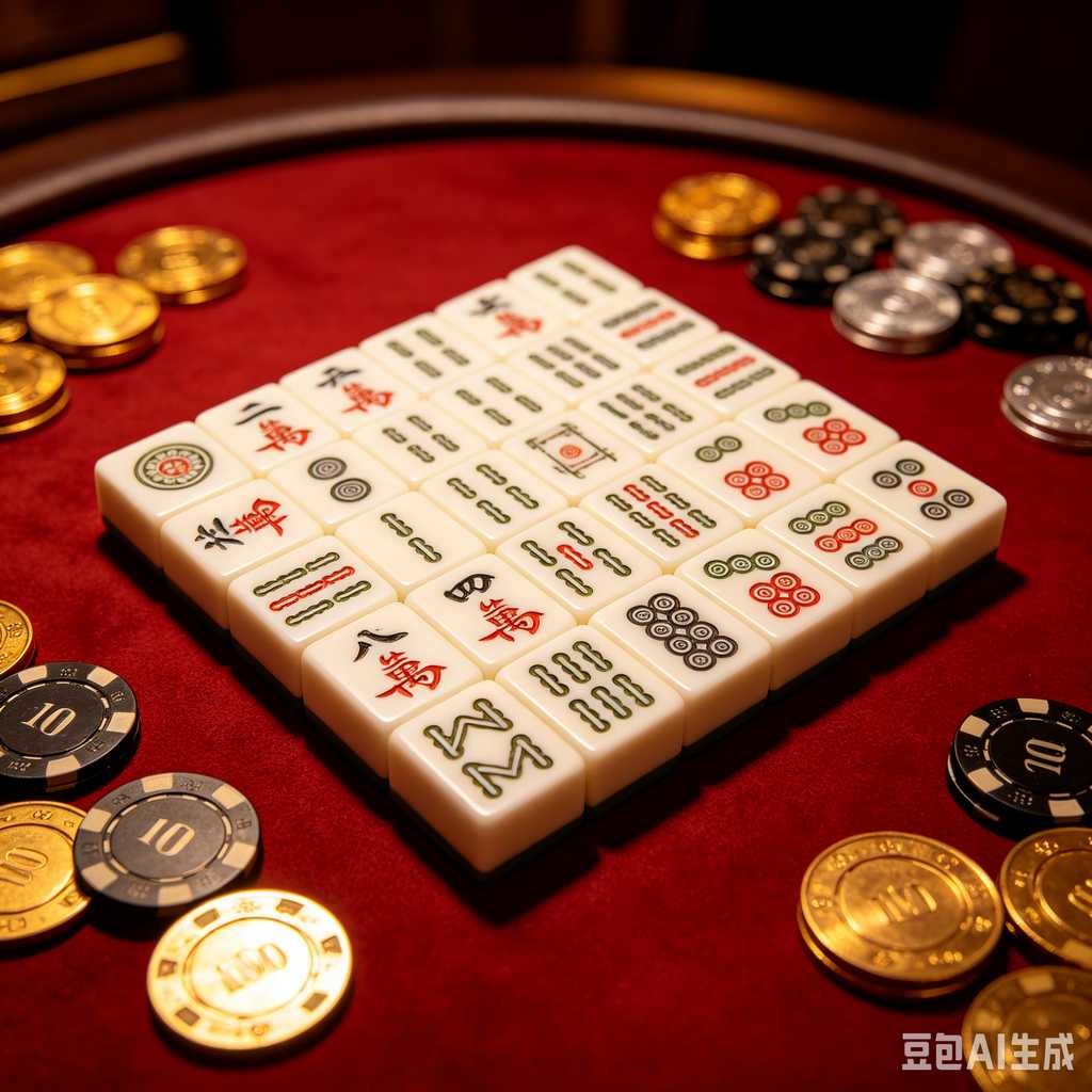 retro vintage mahjong set